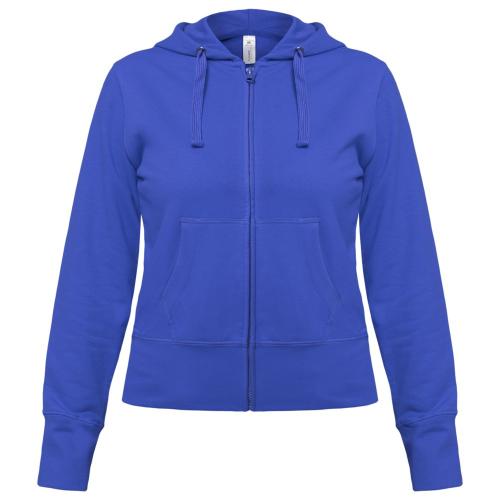 Толстовка женская Hooded Full Zip ярко-синяя