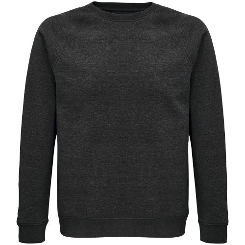 Свитшот унисекс Space, черный меланж