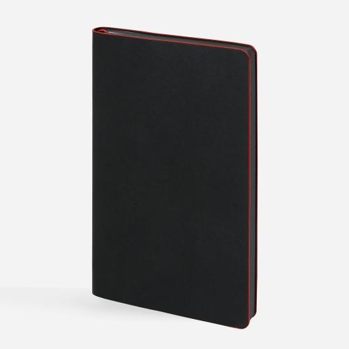 Ежедневник Trait, недатированный, черный с красным