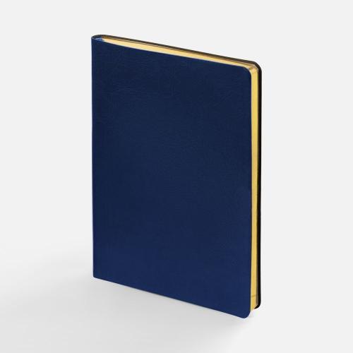 Ежедневник Nebraska Flex, недатированный, синий с золотистым