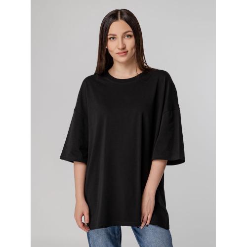 Футболка унисекс оверсайз Crosstown, черная