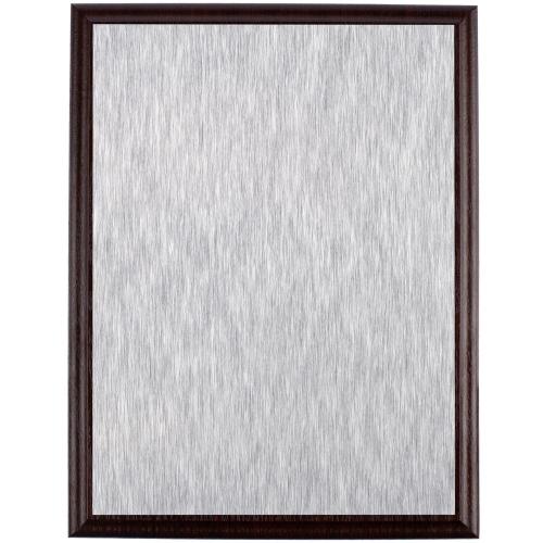 Плакетка Plaque, большая, вишня с серебристой пластиной