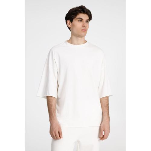 Футболка унисекс оверсайз T1, молочно-белая