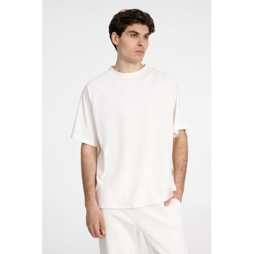 Футболка унисекс оверсайз T2, молочно-белая