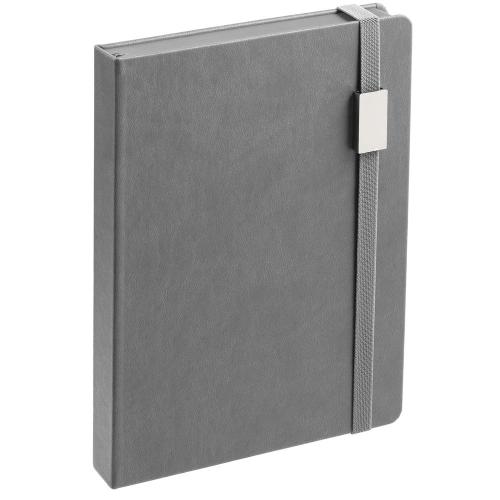 Ежедневник New Factor Metal, серый
