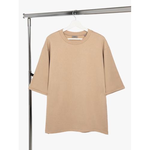 Футболка оверсайз унисекс Kosmos 2.0, бежевая