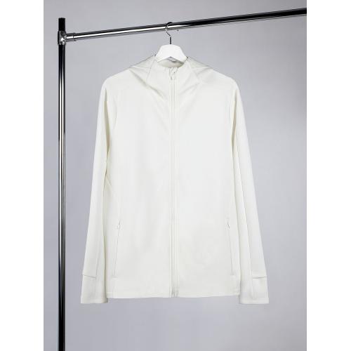 Куртка с капюшоном унисекс Begi, молочно-белая