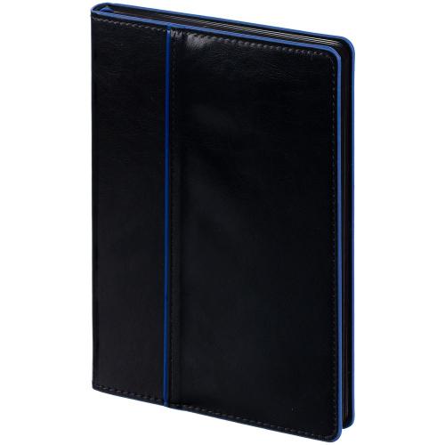 Ежедневник Alanis, недатированный, черный с синим