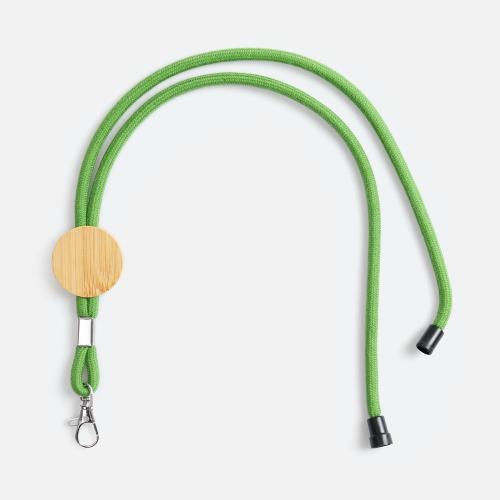 Шнурок для бейджа Tube Wood, зеленый