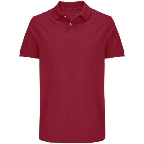 Рубашка поло унисекс Pacific, красная (бургунди)