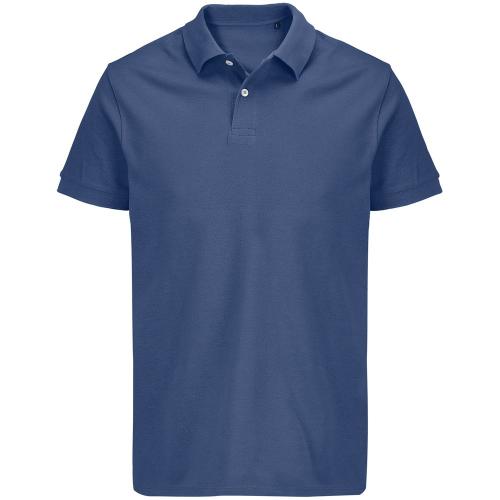 Рубашка поло унисекс Pacific, синяя (джинс)
