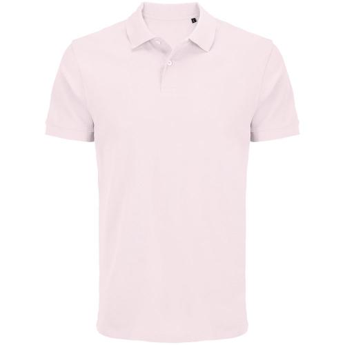 Рубашка поло унисекс Pacific, светло-розовая