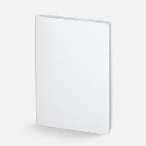 Ежедневник Nebraska Flex, недатированный, белый с серебристым