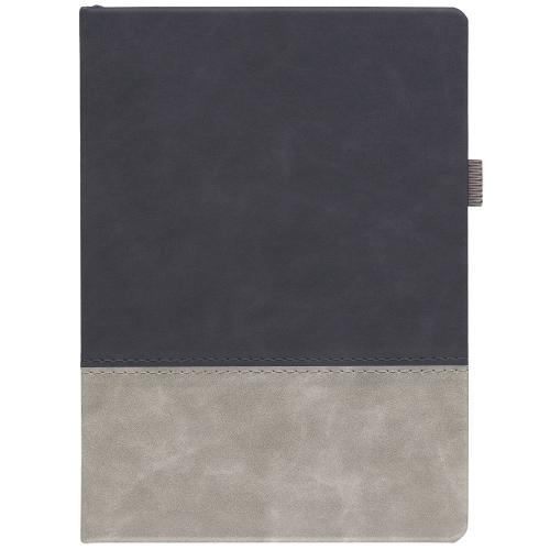 Ежедневник Horizon, недатированный, серый с черным