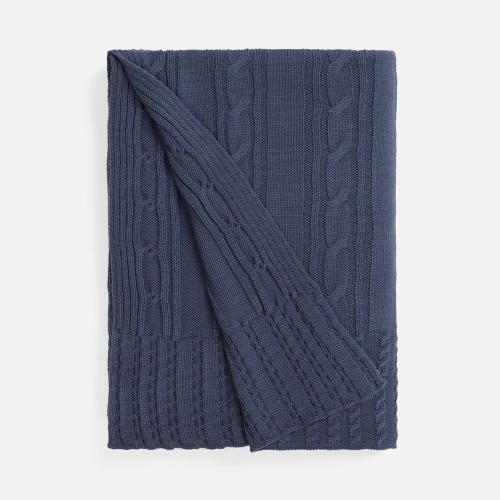 Плед Remitti, серо-синий (сланец)