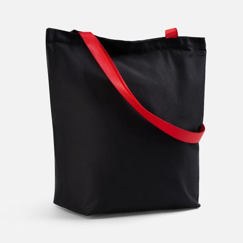 Шопер B5, черный с красными ручками