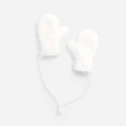 Подвеска на елку «Вьюжка», варежки, белая