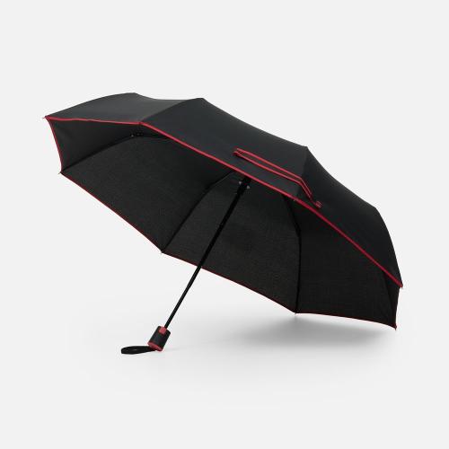 Зонт складной Edgeline, красный