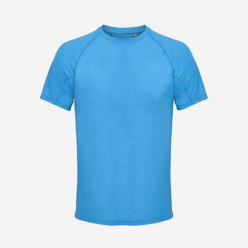 Футболка спортивная унисекс Vortex, ярко-бирюзовая