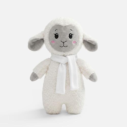 Мягкая игрушка Beastie Toys, овечка с белым шарфом