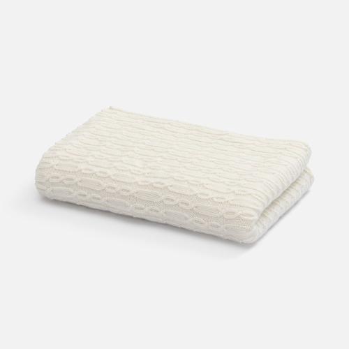Плед Knitline, белый (молочный)
