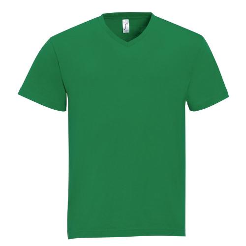 Футболка мужская с V-образным вырезом Victory 150, ярко-зеленая