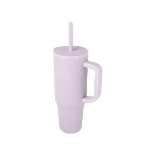 Brady термостакан с силиконовой трубочкой, 900 мл, сертифицированный согласно RCS- Сиреневый