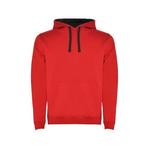 Толстовка с капюшоном Urban мужская, красный/черный