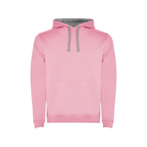 Толстовка с капюшоном Urban детская, светло-розовый/серый меланж