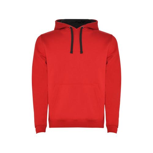 Толстовка с капюшоном Urban детская, красный/черный