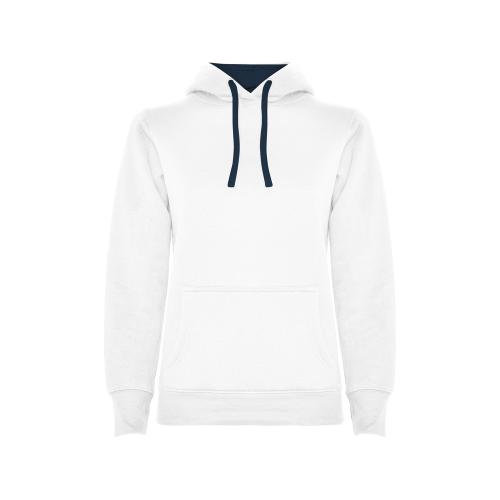 Толстовка с капюшоном Urban женская, белый/нэйви