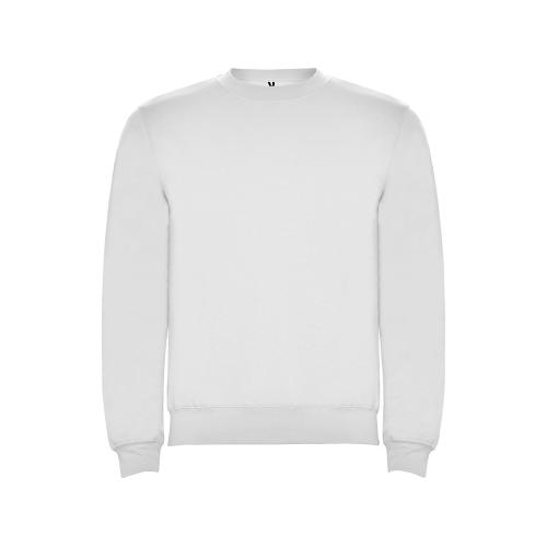 Свитшот с начесом Clasica унисекс, белый