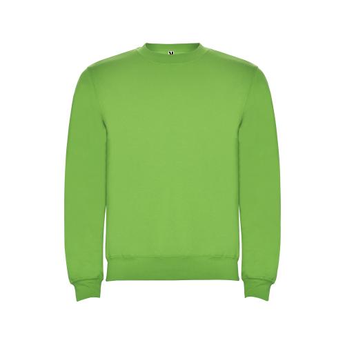 Свитшот с начесом Clasica унисекс, зеленое яблоко