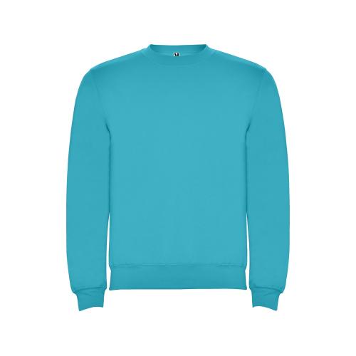 Свитшот с начесом Clasica унисекс, бирюзовый