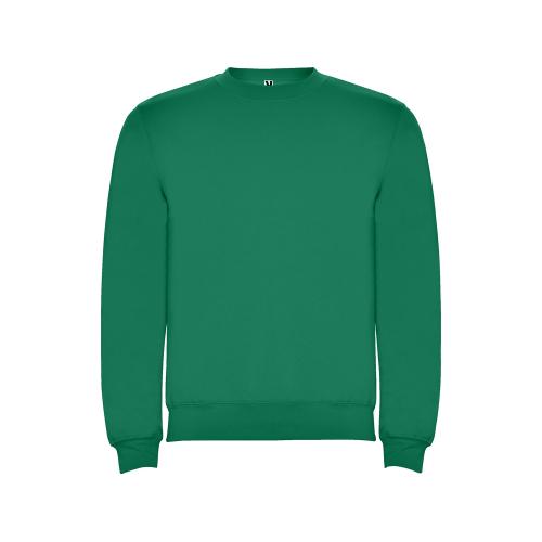 Свитшот с начесом Clasica унисекс, зеленый