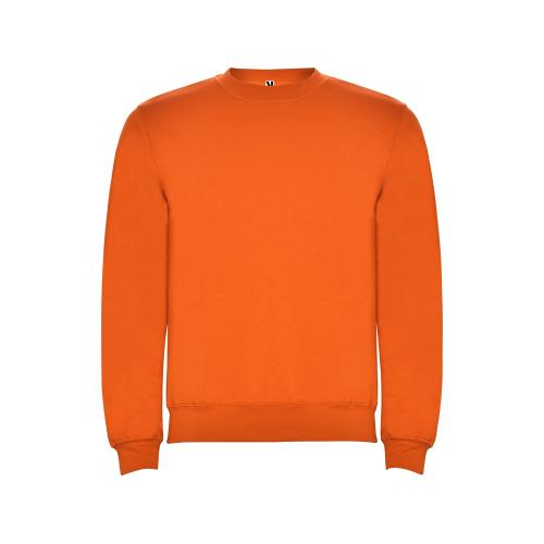 Свитшот с начесом Clasica унисекс, оранжевый