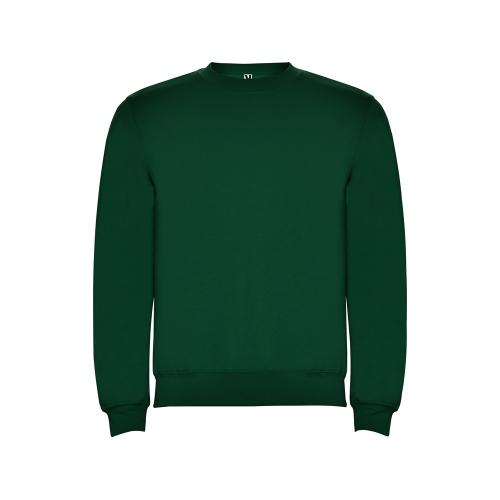 Свитшот с начесом Clasica унисекс, бутылочный зеленый