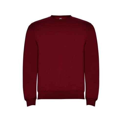 Свитшот с начесом Clasica унисекс, гранатовый
