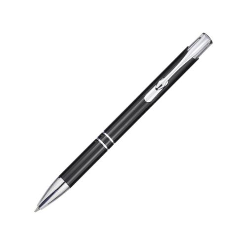 Шариковая ручка Moneta из переработанного алюминия - сплошной черный
