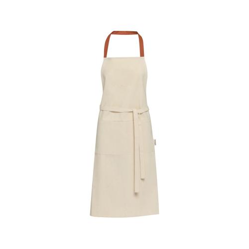 Nia фартук из переработанного хлопка плотностью 200 г/м² - красный кирпичный