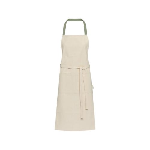 Nia фартук из переработанного хлопка плотностью 200 г/м² - Зеленый яркий