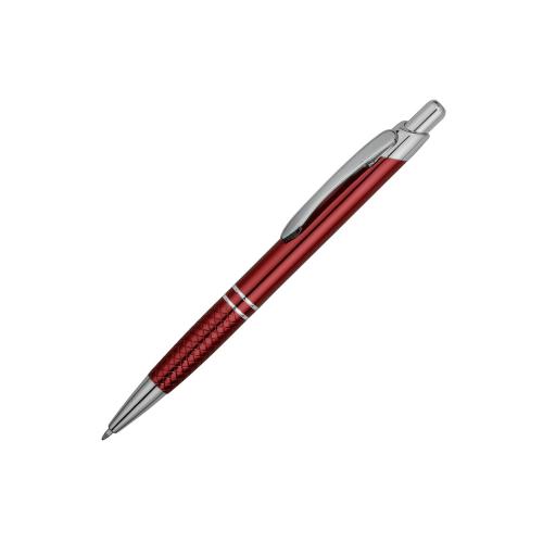 Ручка шариковая Кварц, красный/серебристый