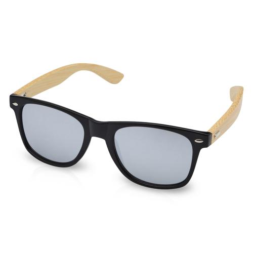 Солнцезащитные очки Hue с бамбуковыми дужками - Серебристый