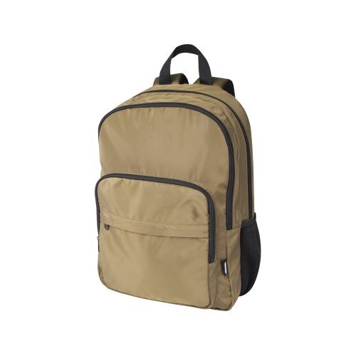 Рюкзак для ноутбука Trend Plus 15GRS из переработанного материала объемом 20 литров, зеленый лесной