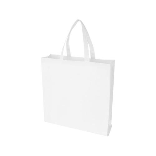 Экосил эко-сумка с ластовицей из нетканого материала, переработанного по стандарту GRS, объемом 12 л, белый