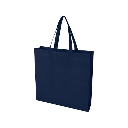 Экосил эко-сумка с ластовицей из нетканого материала, переработанного по стандарту GRS, объемом 12 л, темно-синий