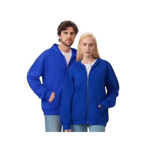 Толстовка оверсайз с капюшоном на молнии Monaco, синий классический