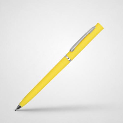 Ручка шариковая Navi soft-touch, желтый