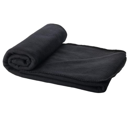 Плед Huggy в чехле 150 x 120 см - сплошной черный