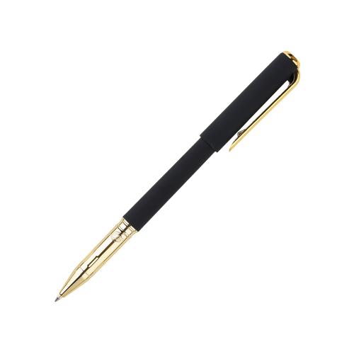 Ручка пластиковая шариковая Parliament, 0,7 мм, синие чернила, черный/золотистый